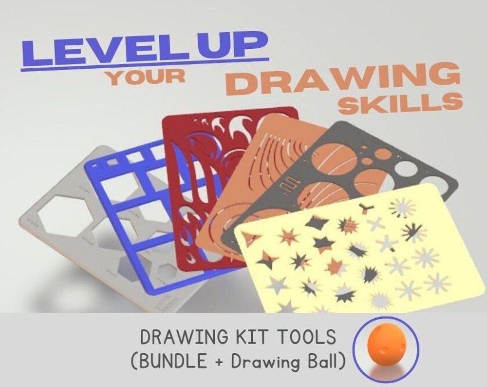 Free Drawing Kit Tools Bundle (Digital STL FILES)