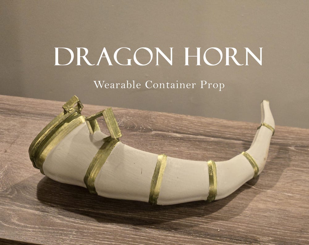 Dragon Horn Container STL(Digital File)